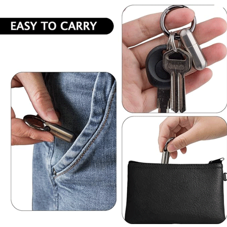 ADD ONS: Titanium Keychain Pill Holder