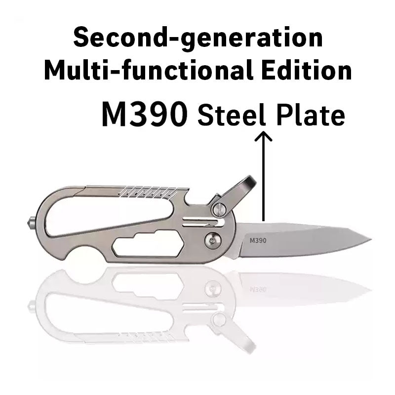 EdgeKey: Titanium Multi-Function Keychain Knife