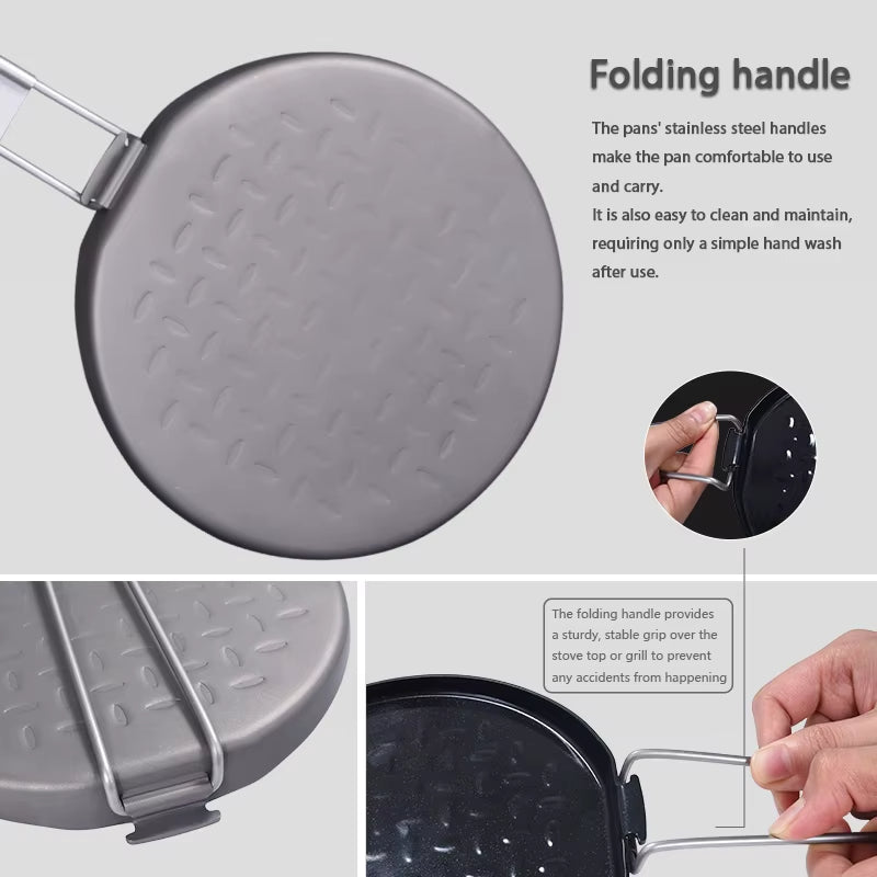 AeroTitan - Lightweight Foldable Titanium Skillet