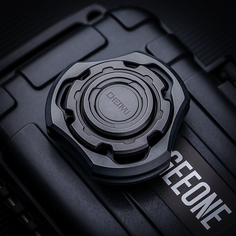 Titanium Compound Gyro Fidget Spinner:Modular EDC Stress Relief Toy