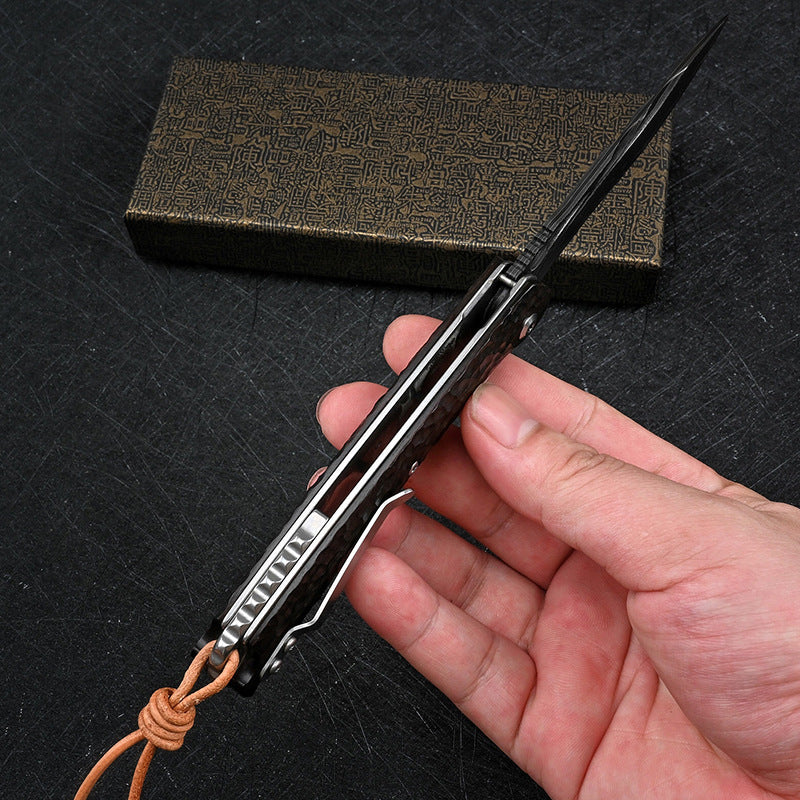 Black Stallion: VG10 Damascus Steel Folding Artisan EDC Knife