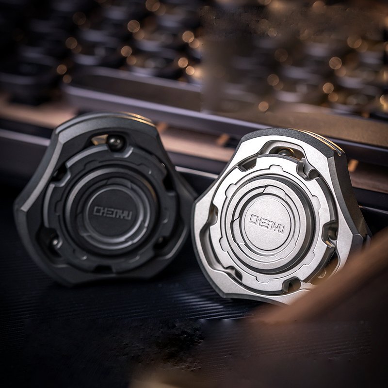 Titanium Compound Gyro Fidget Spinner:Modular EDC Stress Relief Toy