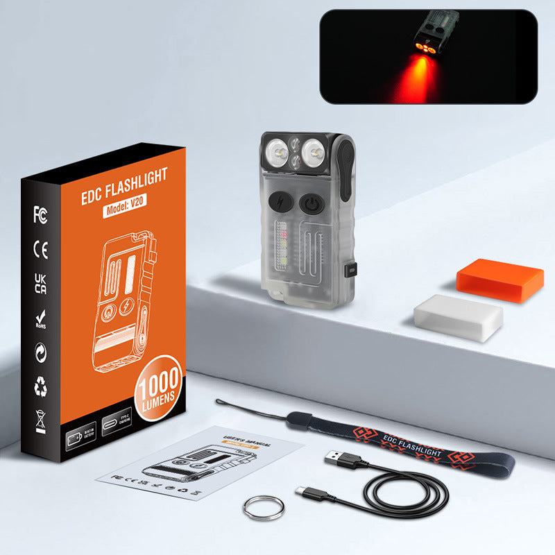 AlertGlow Guardian : Mini Pocket Keychain Flash Light