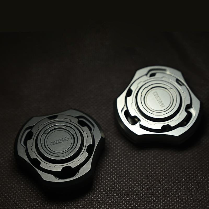 Titanium Compound Gyro Fidget Spinner:Modular EDC Stress Relief Toy