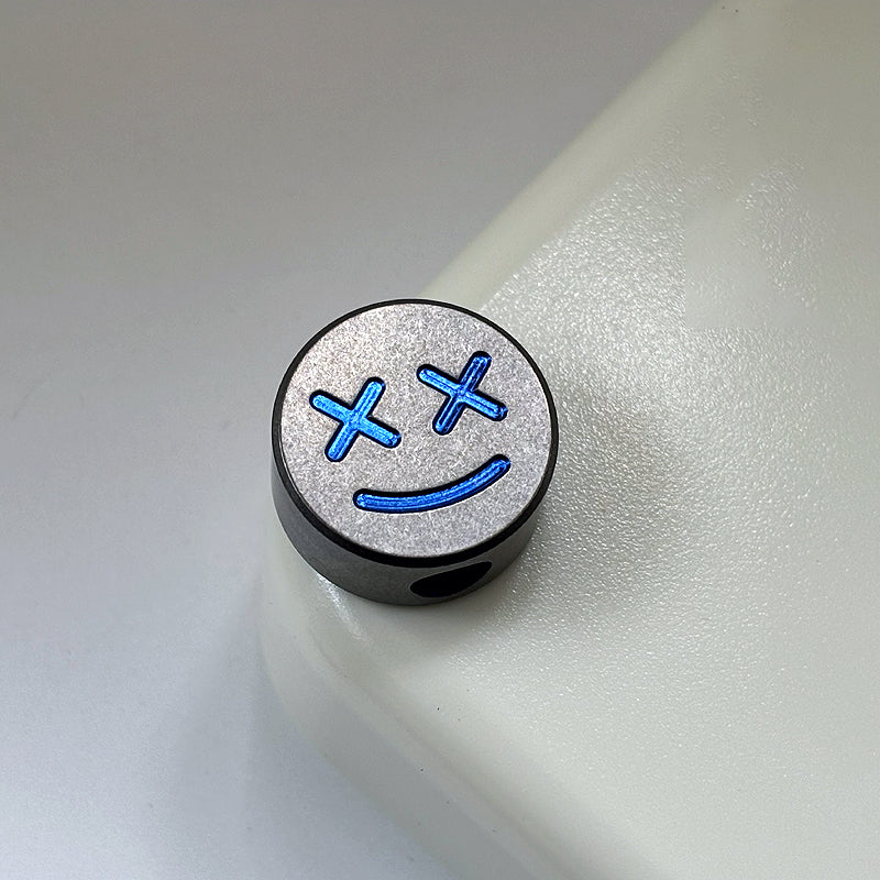 ADD-ONS:Titanium Jolly Roger EDC Bead&Zipper Pull