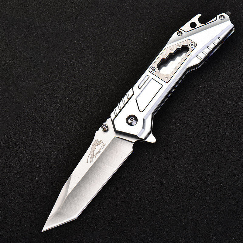 Leopard's Edge:  Stainless Steel Multipurpose Pocket Knife