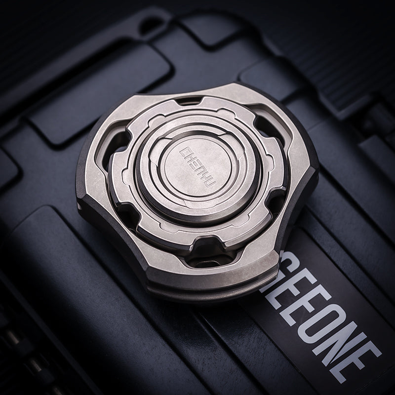 Titanium Compound Gyro Fidget Spinner:Modular EDC Stress Relief Toy
