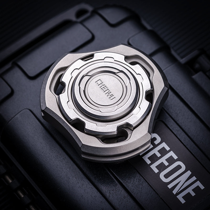 Titanium Compound Gyro Fidget Spinner:Modular EDC Stress Relief Toy