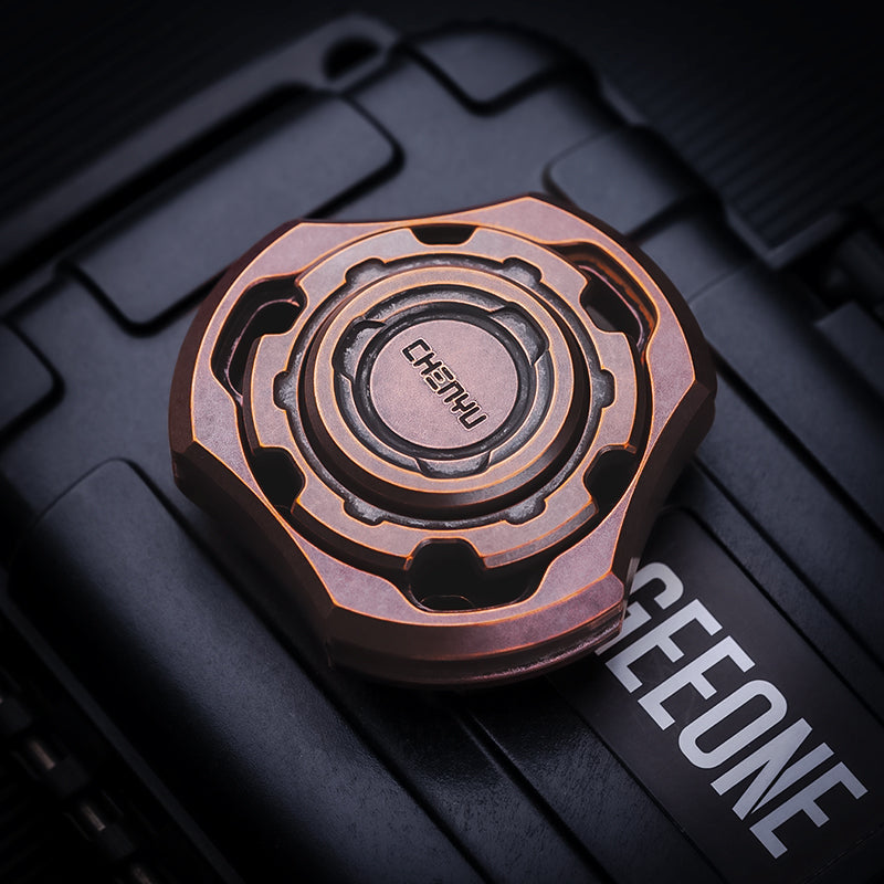 Titanium Compound Gyro Fidget Spinner:Modular EDC Stress Relief Toy