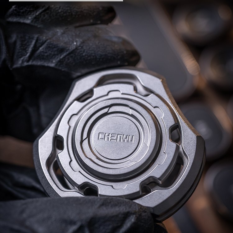 Titanium Compound Gyro Fidget Spinner:Modular EDC Stress Relief Toy