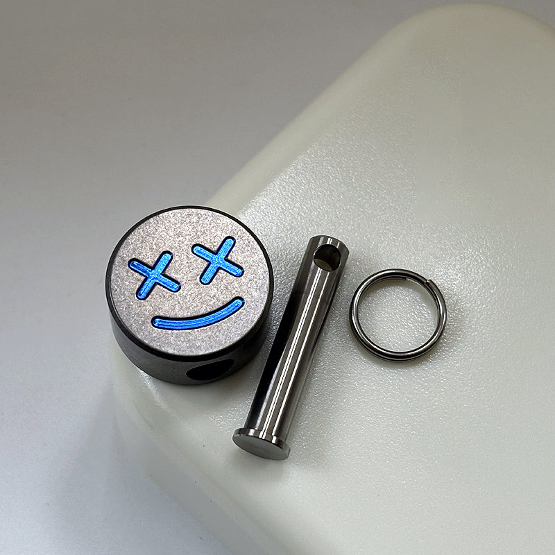 ADD-ONS:Titanium Jolly Roger EDC Bead&Zipper Pull