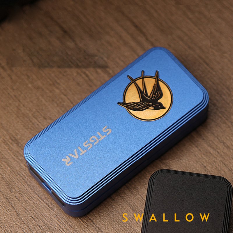 Swallow Metal Push Slider:Clicking EDC Stress Reliever Fidget Toy