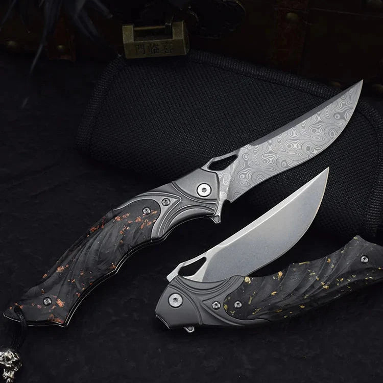 Night Owl – M390 Steel Carbon Fiber Tactical Folding Knife