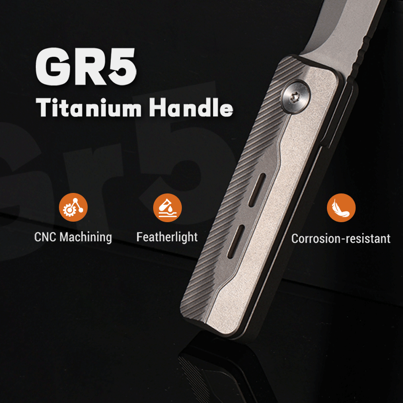 TiNova: Magnetic Titanium Mini EDC Knife & Fidget Tool