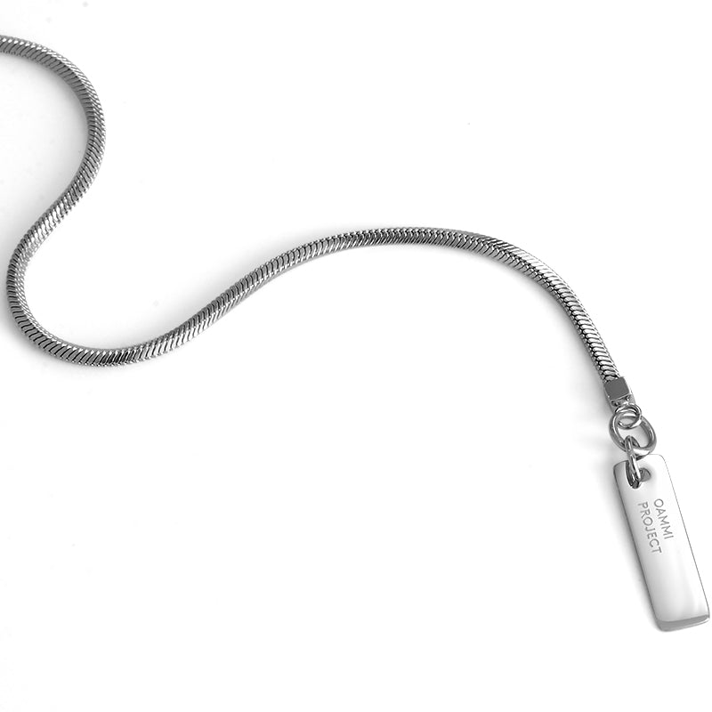 Atlas Chain Necklace – Square Snake Design, Unisex 316L Stainless Steel