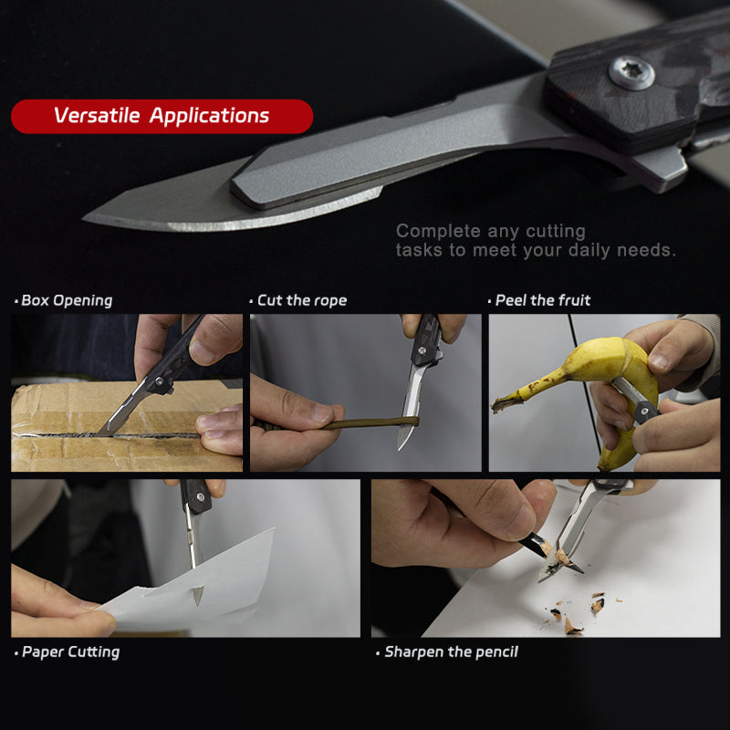 The SerpBlade: Titanium Pocket Utility Folding Scalpel Knife