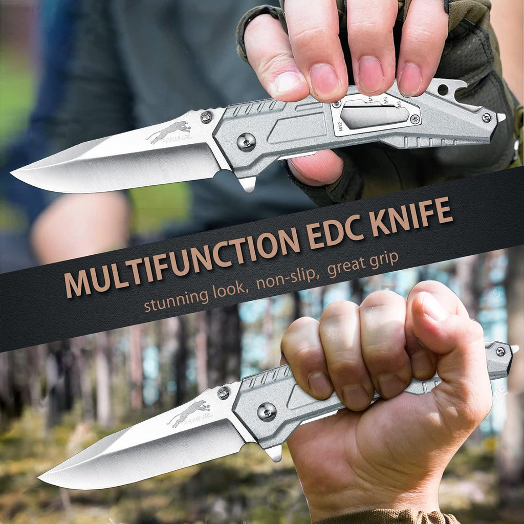 Leopard's Edge:  Stainless Steel Multipurpose Pocket Knife