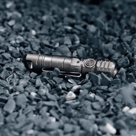 TwiLite - Titanium Magnetic Quick Release Flashlight