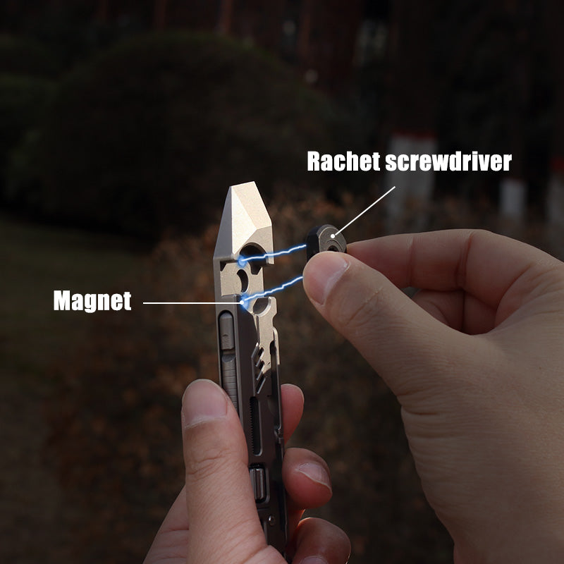 The PryMax 2.0: All-In-1 Titanium Multi-function Pry Bar