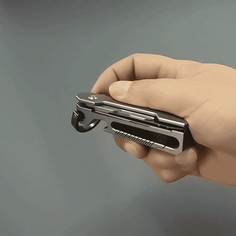 The Bladeclip: Titanium Pocket Knife+Quick Release Keychain