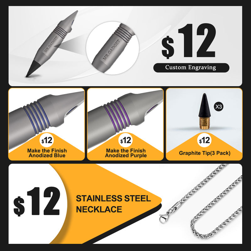 The Wolf Fang1.0: Titanium EDC Keychain Multitool