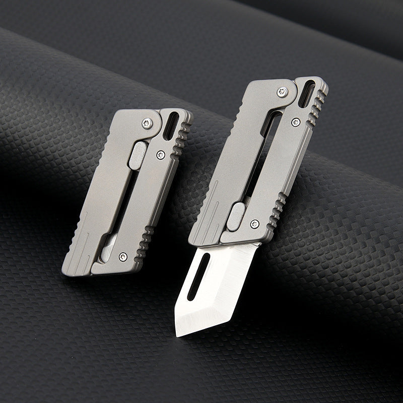 Flick Ninja – Titanium Gravity Fidget Knife | Mini EDC Blade with Unique Opening