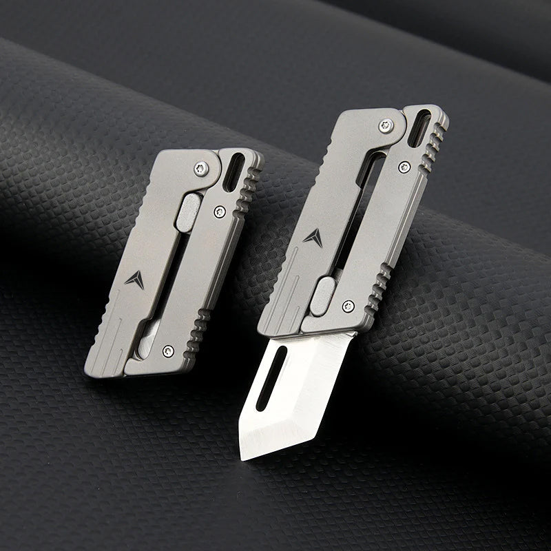 VOLOS Flick Ninja – Titanium Gravity Fidget Knife | Mini EDC Blade with Unique Opening
