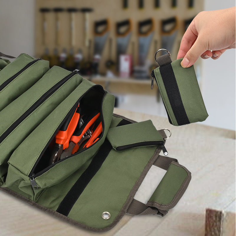Multi-Functional Roll-Up Tool Organizer – Versatile Storage Bag for Tools & Hardware