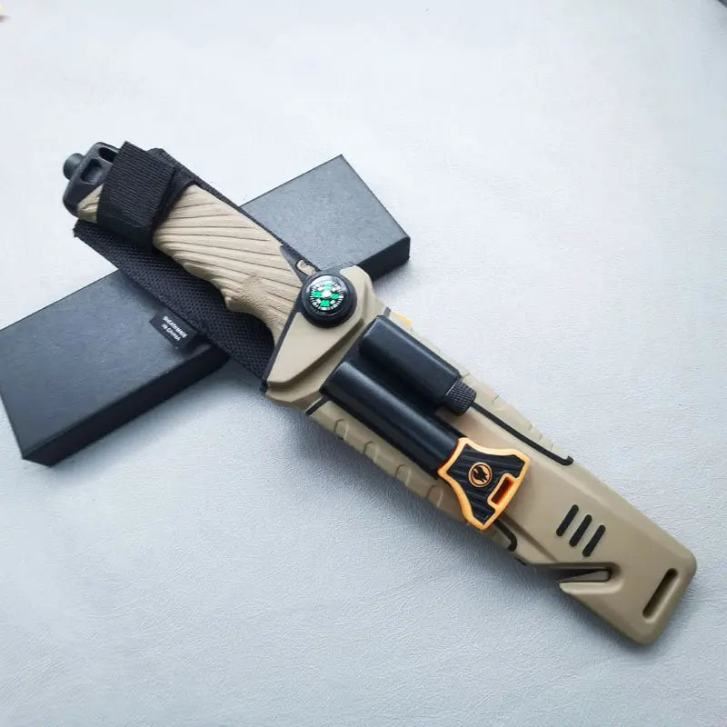 Vanguard Fixed Blade Survival Knife - 8Cr13Mov Stainless Steel Bushcraft Tool with Non-Slip Ergonomic Grip