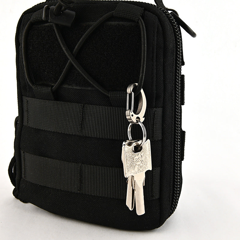 ADD-ONS: Mini titanium alloy car key clip backpack quick-release