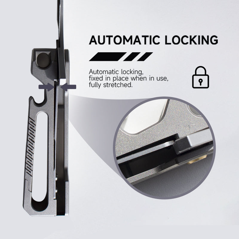 The Bladeclip: Titanium Pocket Knife+Quick Release Keychain