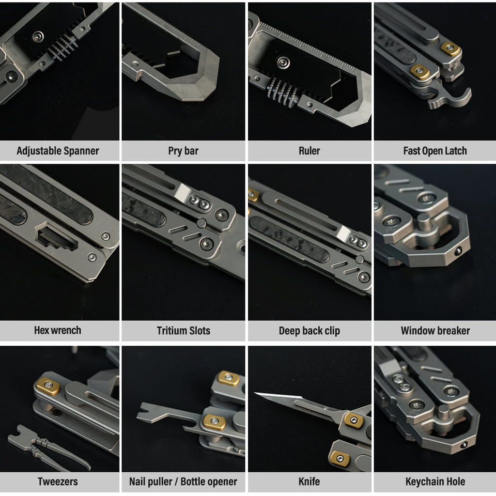 WingSpan: All-In-One Titanium Butterfly Multifunctional Tool