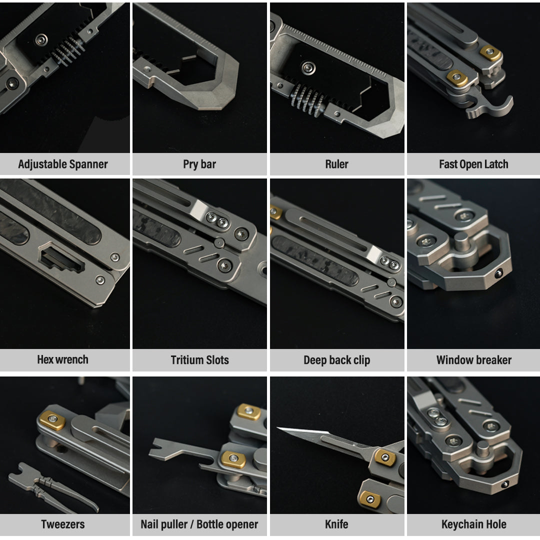 WingSpan: All-In-One Titanium Butterfly Multifunctional Tool