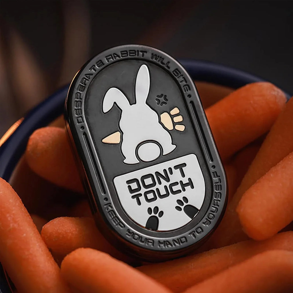 Don’t Touch Bunny Slider – Grumpy Rabbit EDC Toy with Addictive “Ding” Sound