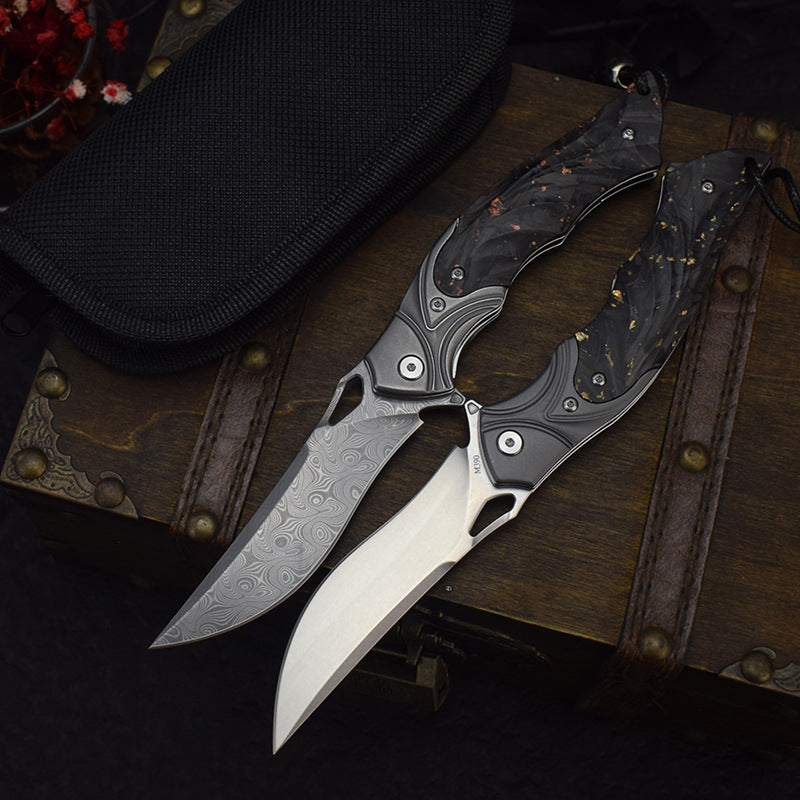 Night Owl – M390 Steel Carbon Fiber Tactical Folding Knife
