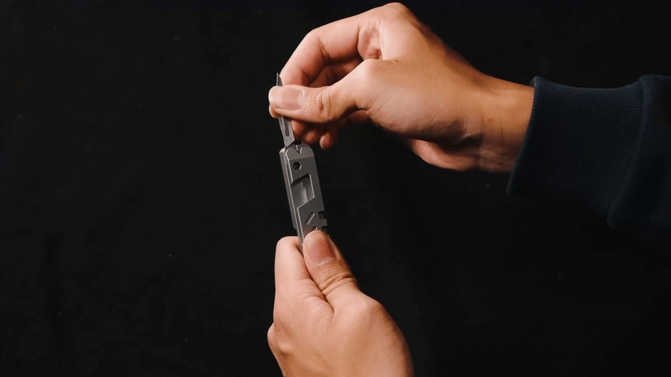 The TriPro Stand: 15-in-1 Titanium EDC Tool and Phone Stand