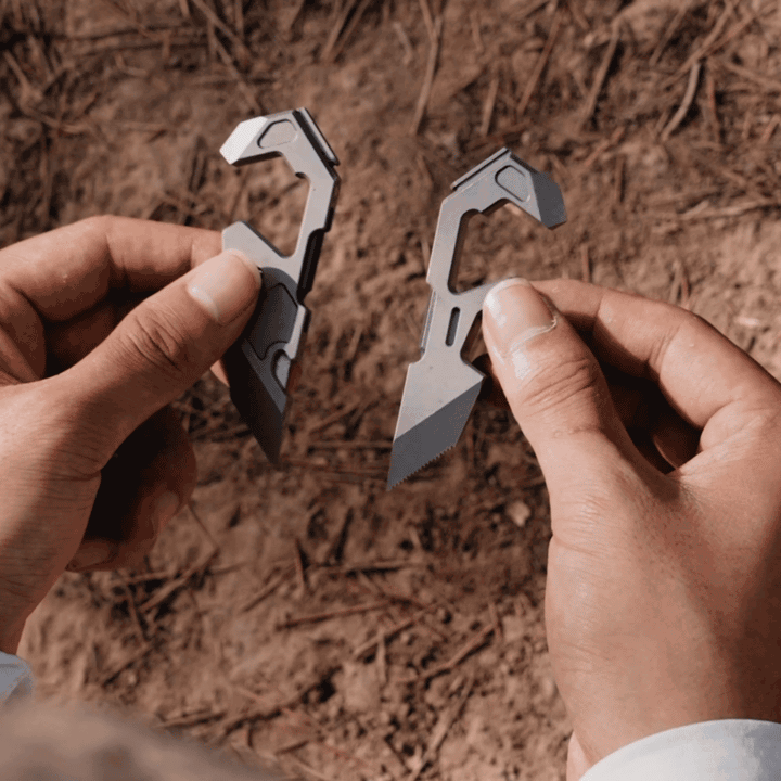V-Stand: Titanium Multi-Tool Phone Stand for EDC