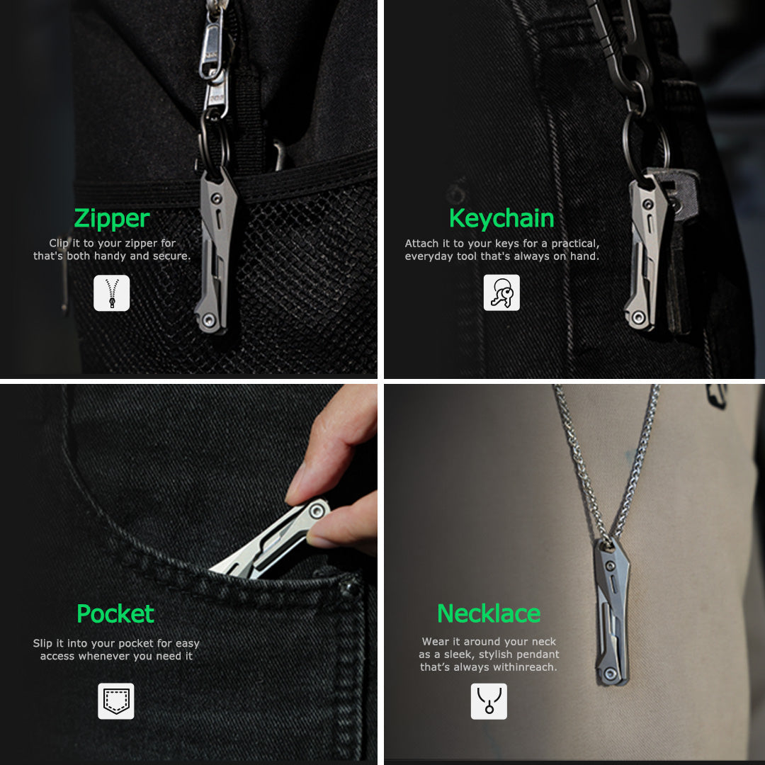 BladeNex: Titanium Micro Folding Scalpel Knife for EDC