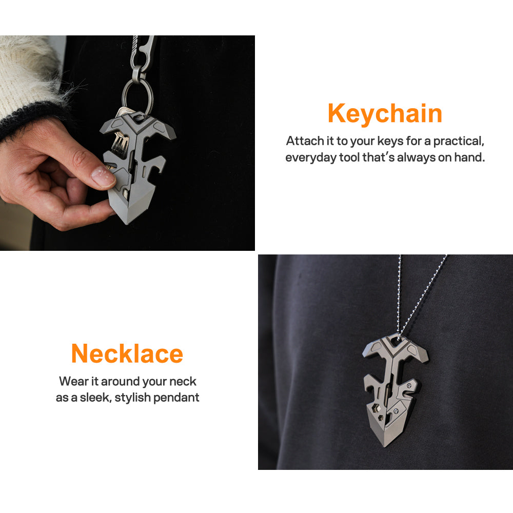 V-Stand: Titanium Multi-Tool Phone Stand for EDC