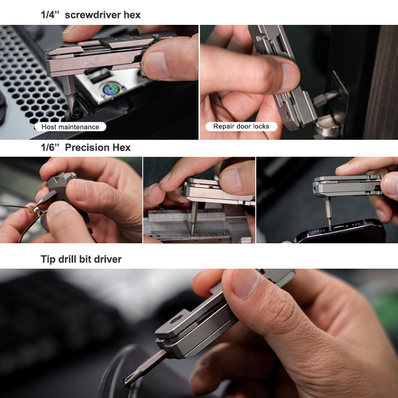 The TriPro Stand: 15-in-1 Titanium EDC Tool and Phone Stand