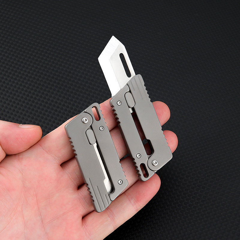 Flick Ninja – Titanium Gravity Fidget Knife | Mini EDC Blade with Unique Opening