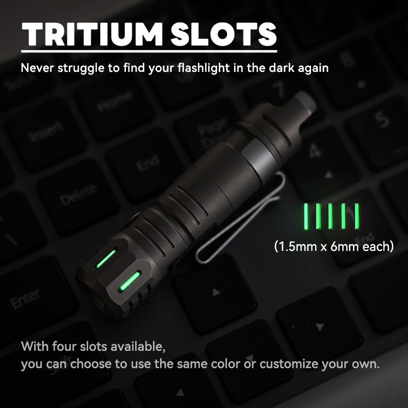 TwiLite - Titanium Magnetic Quick Release Flashlight