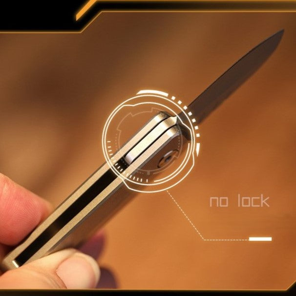 TiSpin Blade — Titanium Magnetic Fidget Utility Knife