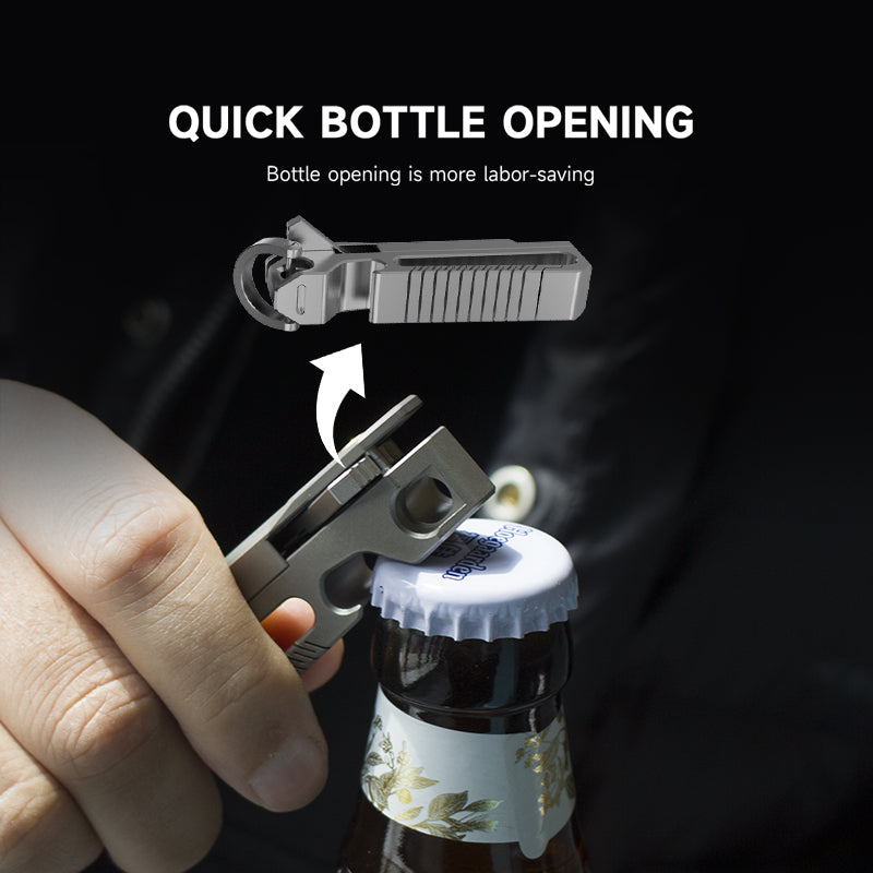 The Bladeclip: Titanium Pocket Knife+Quick Release Keychain