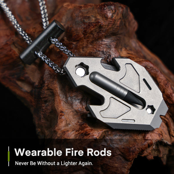 The Flounder 3.0 - Titanium EDC All-in-One Pendant