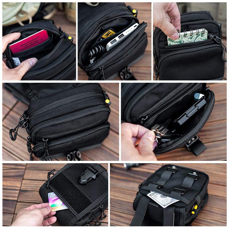 Tactical Raccoon Bag: Multi-Functional Storage - Crossbody & Waist Pack