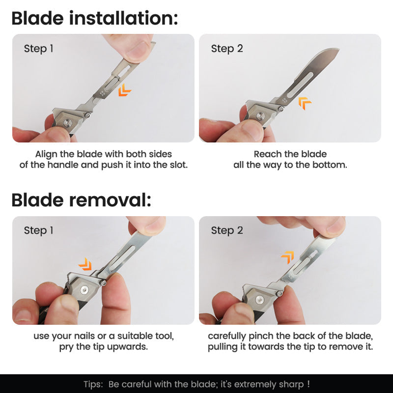 BladeXpert: Titanium EDC Scalpel Folding Knife