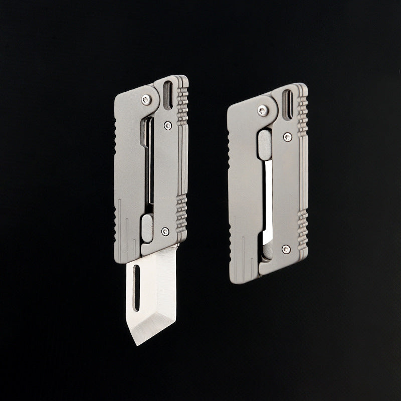 Flick Ninja – Titanium Gravity Fidget Knife | Mini EDC Blade with Unique Opening