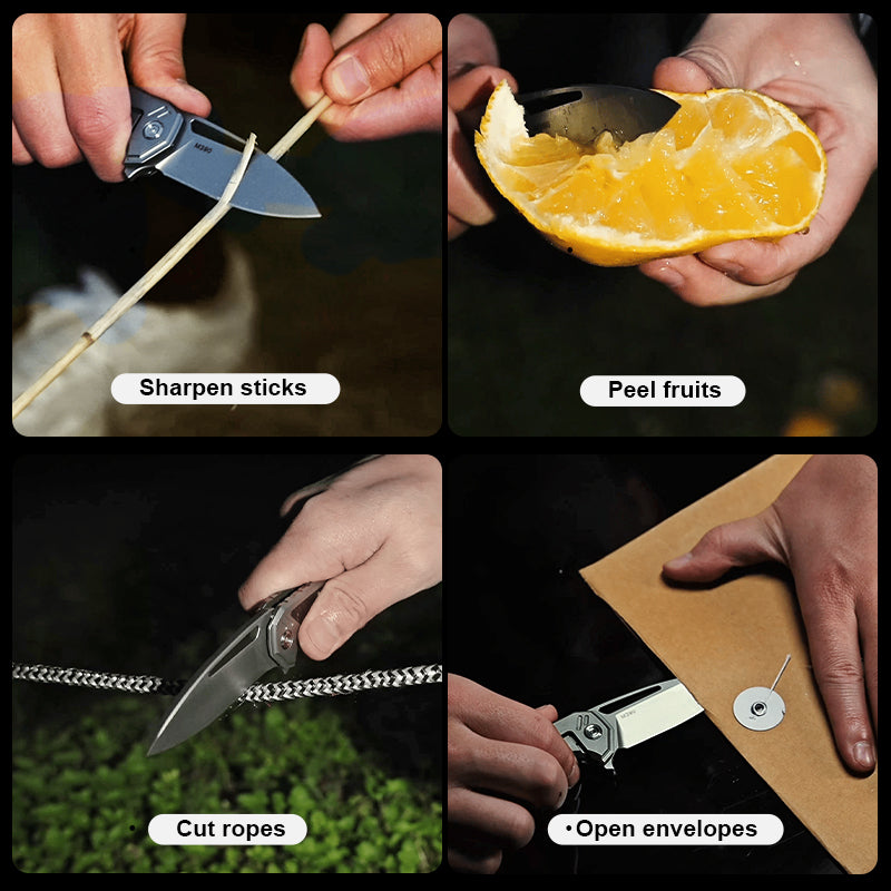 The Cicada Knife: Ti Handle with M390 Blade EDC Knife