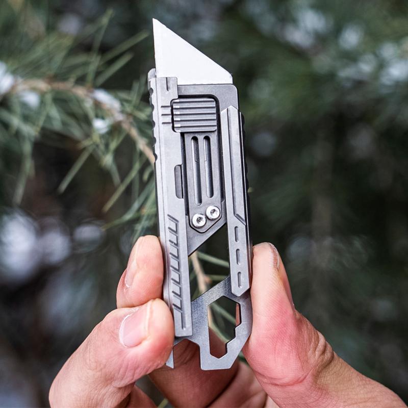 SliceCard - Titanium Utility Knife  for Pocket & Keychain